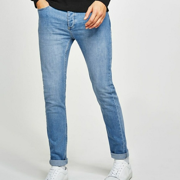 topman stretch tapered jeans